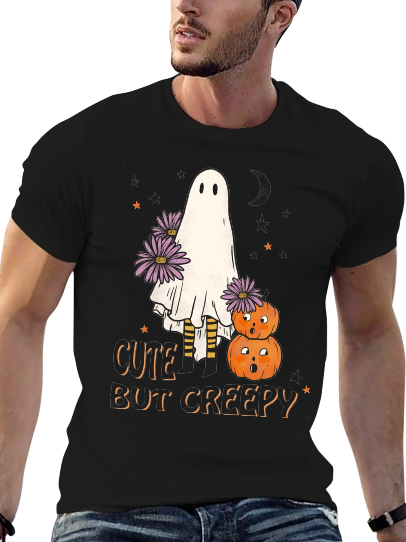 Cute But Creepy Halloween Ghost T-Shirt