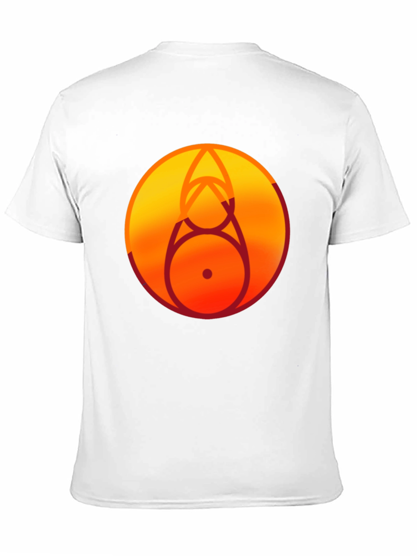Geometric Circle Graphic Tee - Black