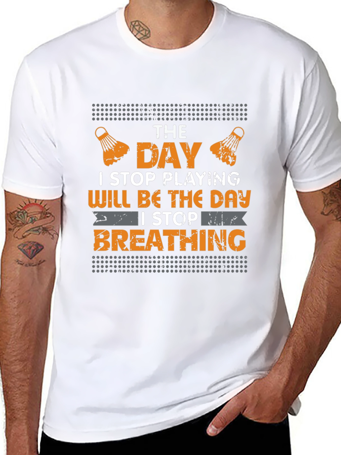 Badminton Lover T-Shirt - I Stop Breathing