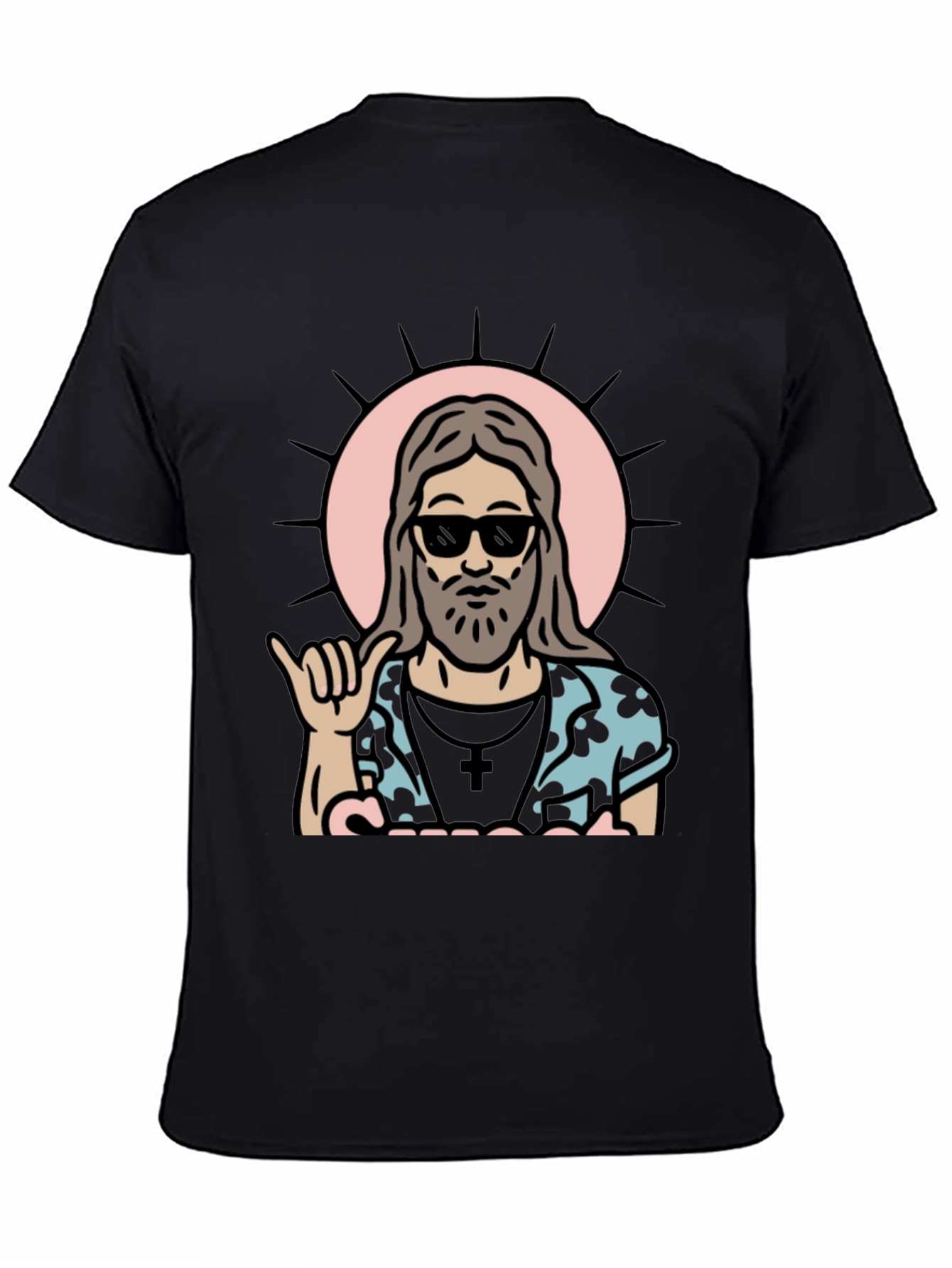 Cool Jesus Graphic Tee - Black