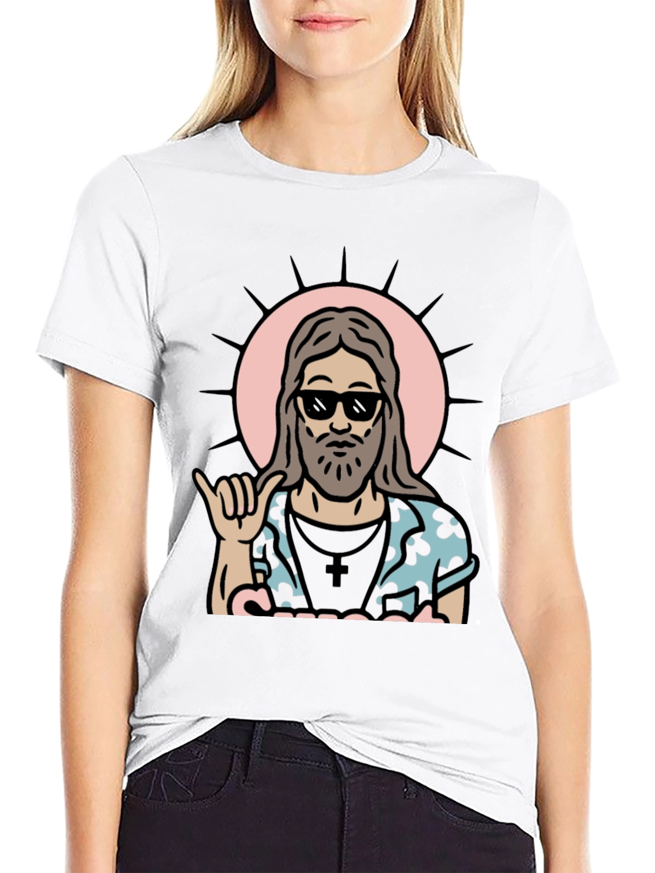 Cool Jesus Graphic Tee - Black