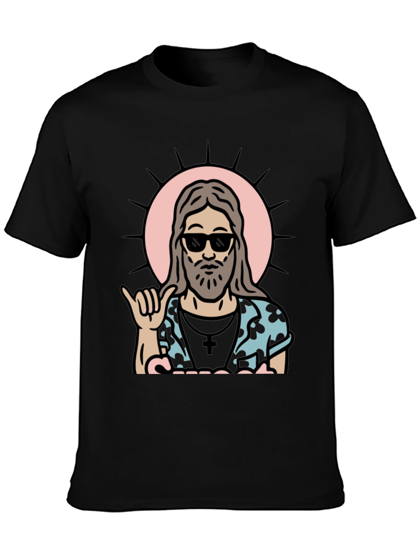 Cool Jesus Graphic Tee - Black