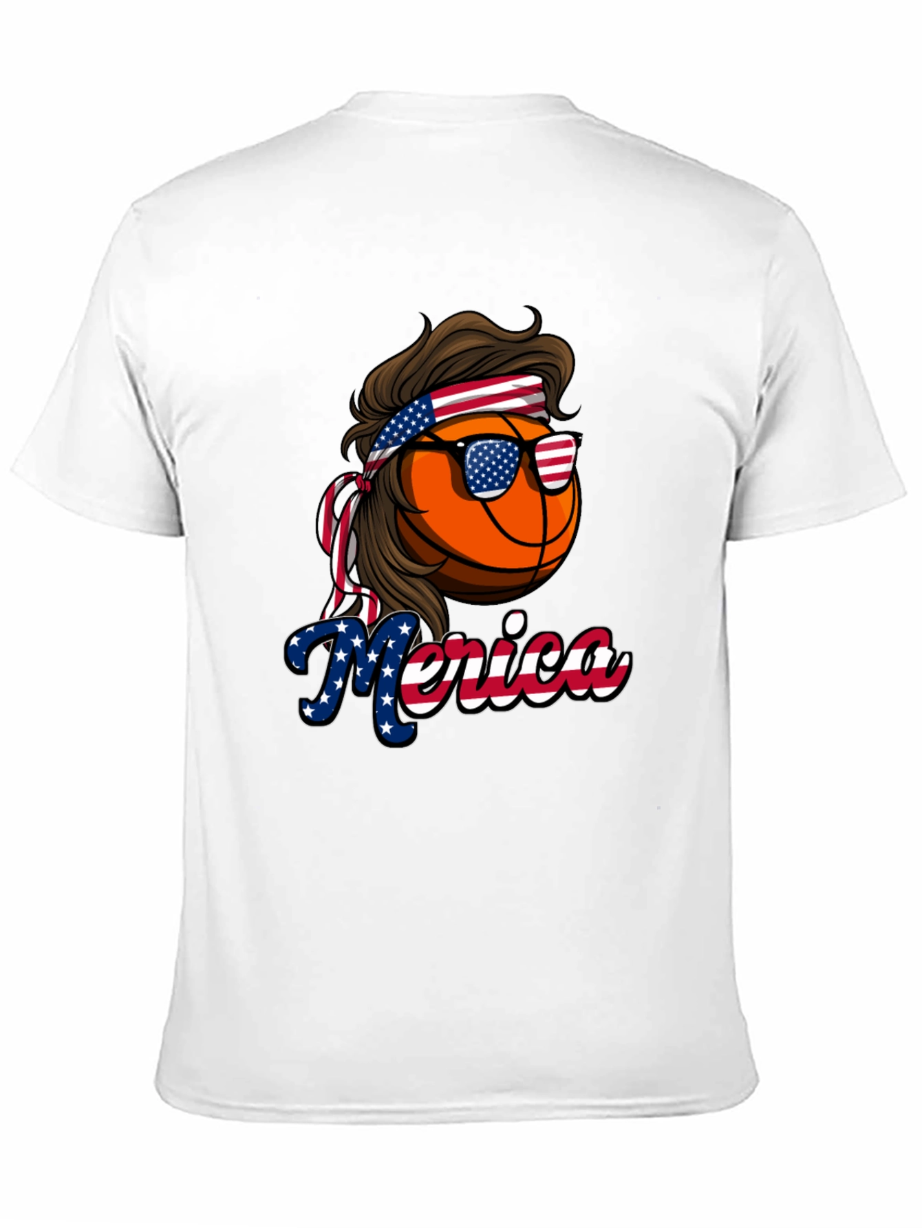 Basketball Merica T-Shirt Patriotic Tee