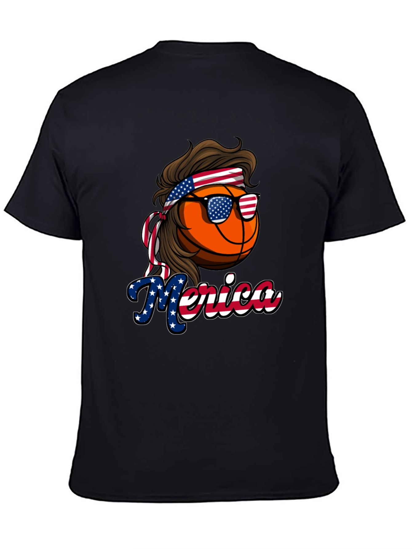 Basketball Merica T-Shirt Patriotic Tee
