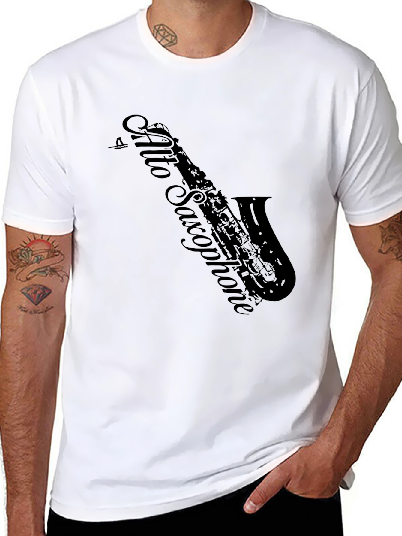 Alto Saxophone Black T-Shirt