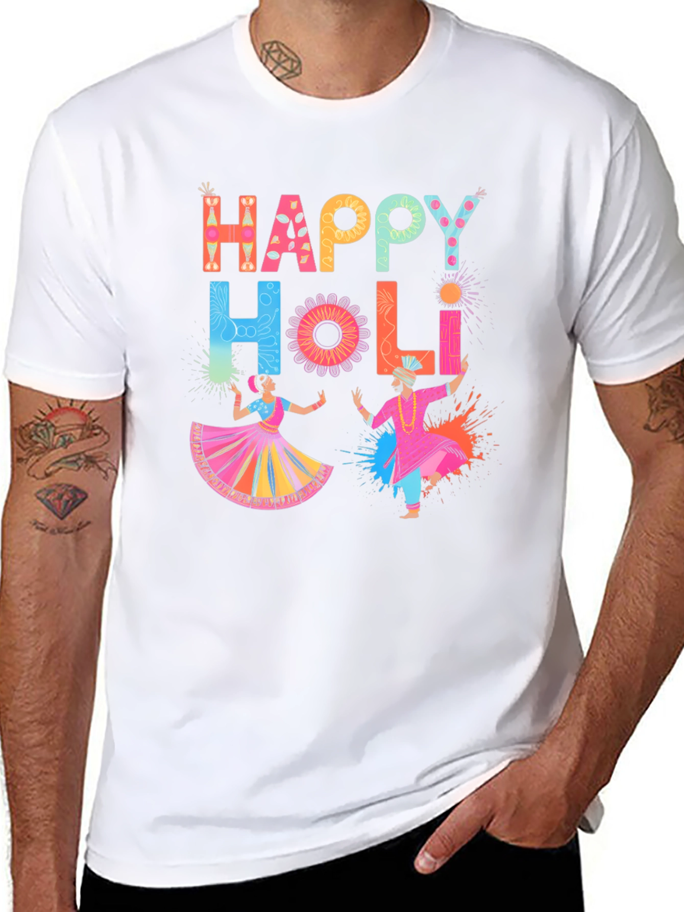 Happy Holi Graphic T-Shirt