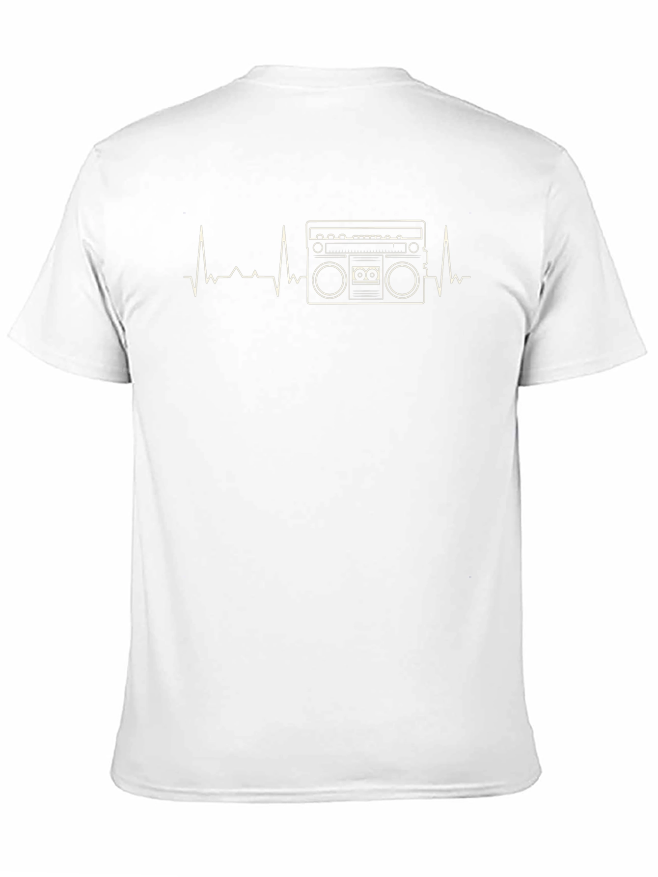 Retro Boombox Heartbeat Graphic T-Shirt