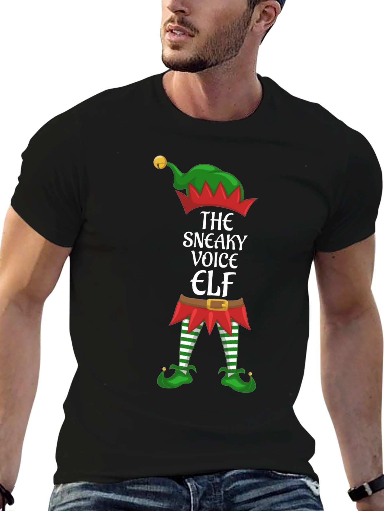 Sneaky Voice Elf Christmas T-Shirt