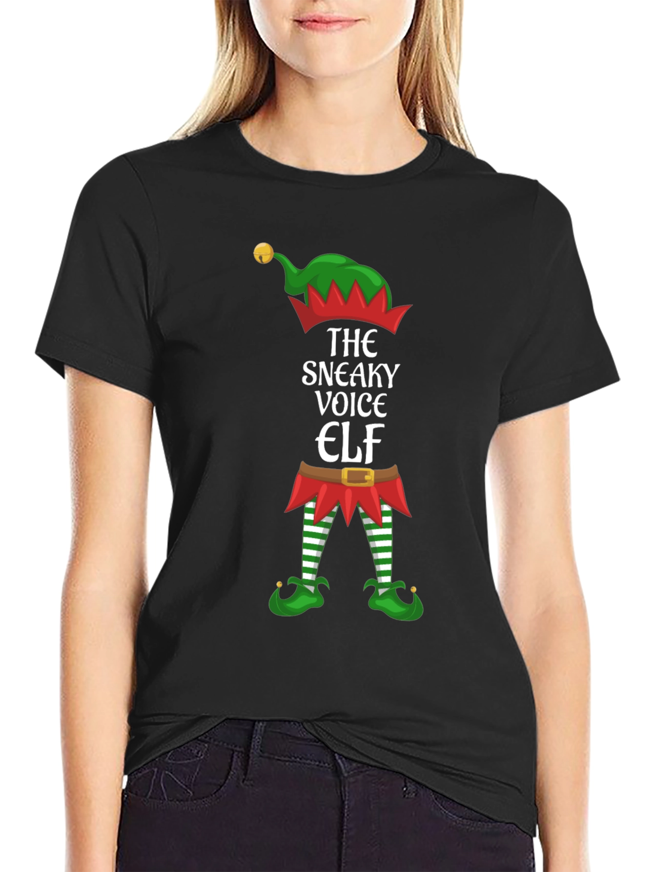 Sneaky Voice Elf Christmas T-Shirt