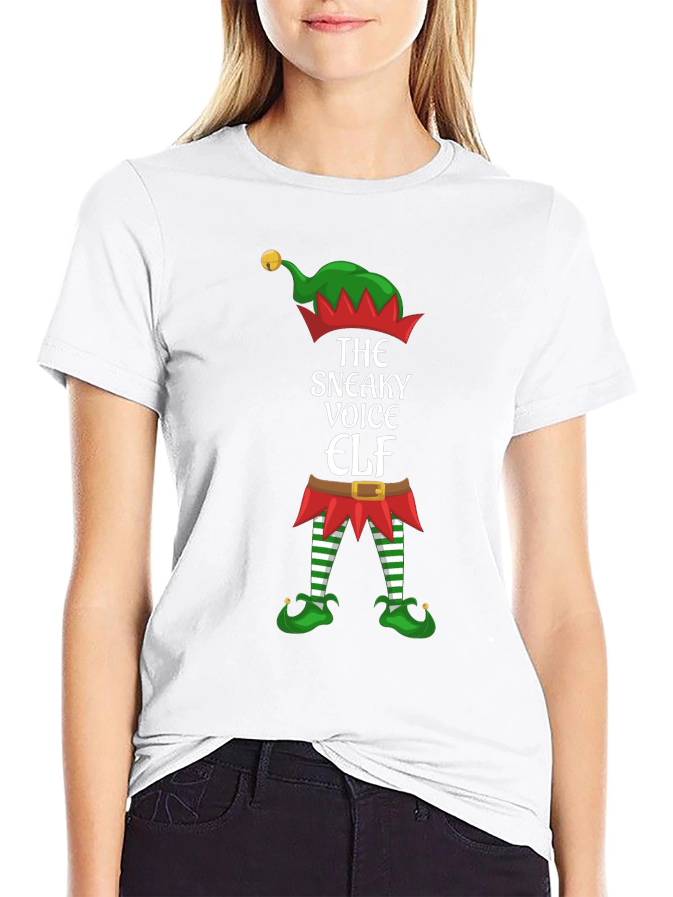 Sneaky Voice Elf Christmas T-Shirt