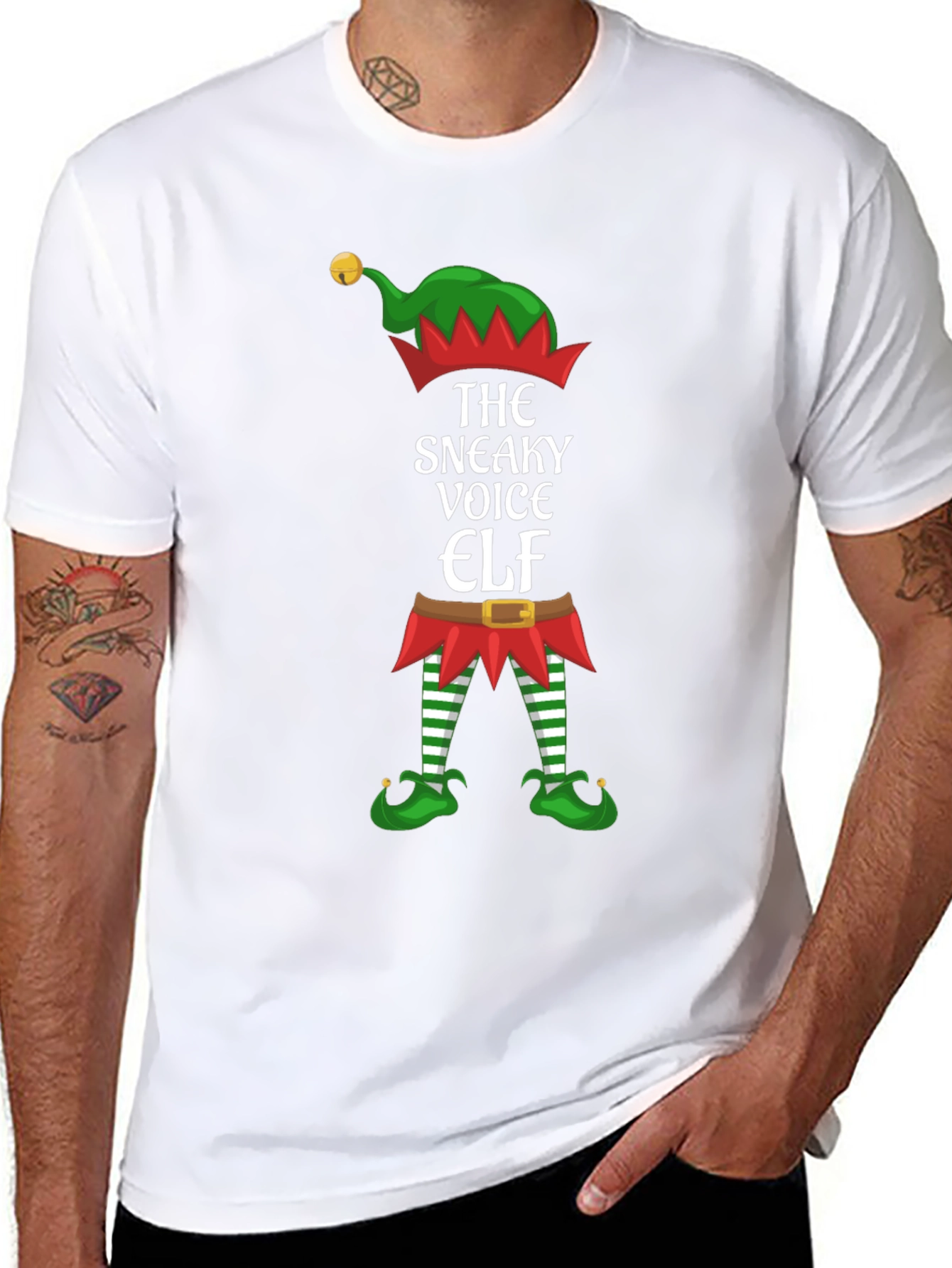 Sneaky Voice Elf Christmas T-Shirt