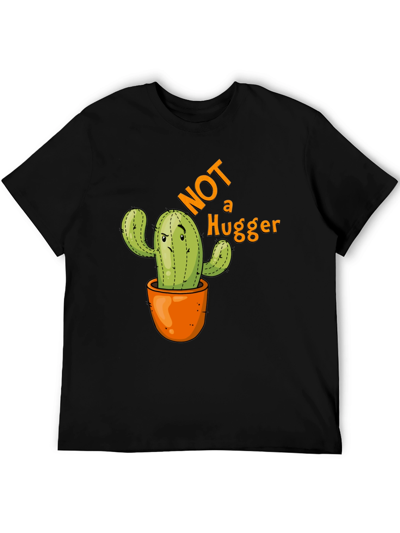 Not a Hugger Cactus Graphic T-Shirt