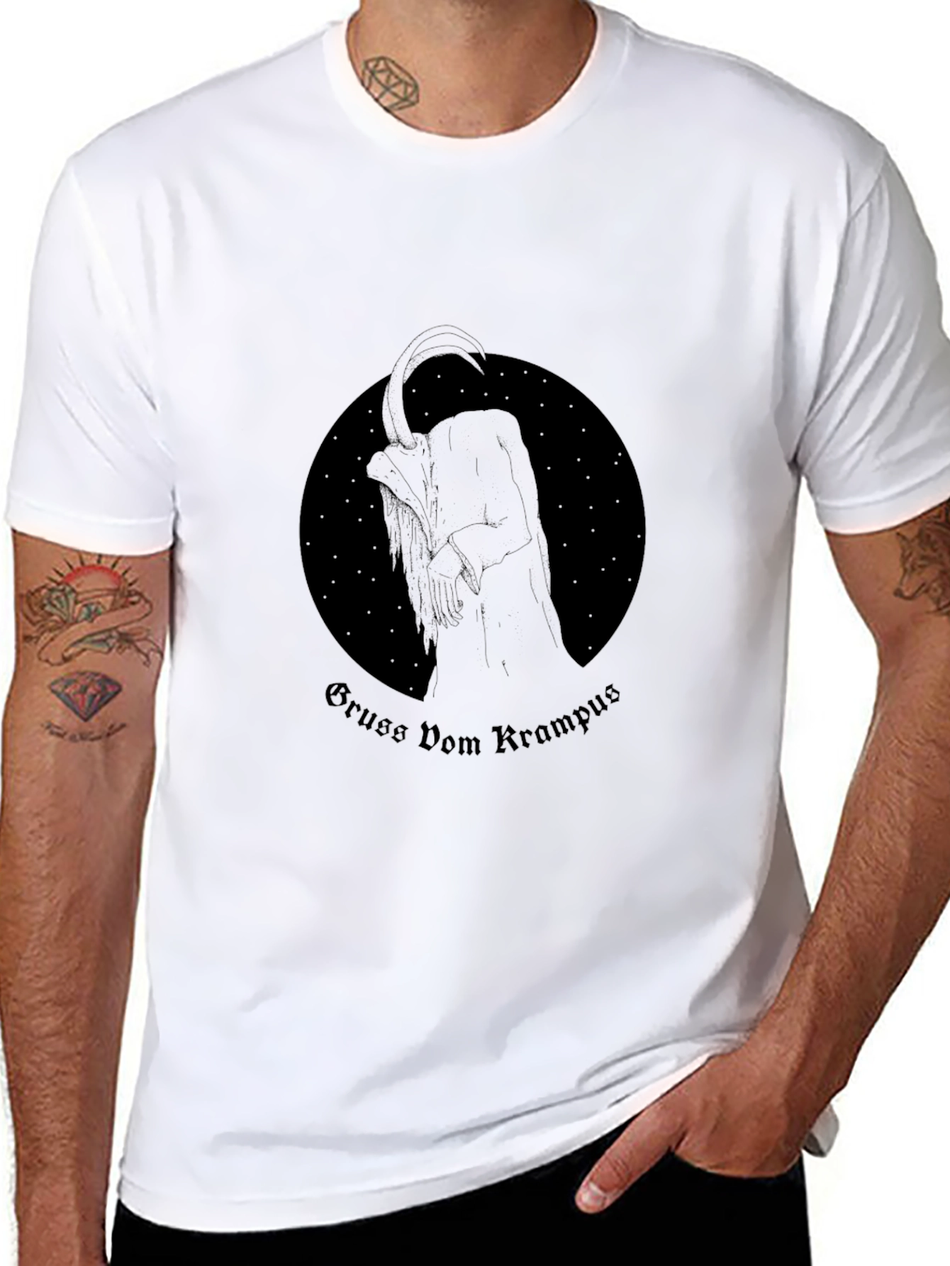 Gruss Vom Krampus Black T-Shirt