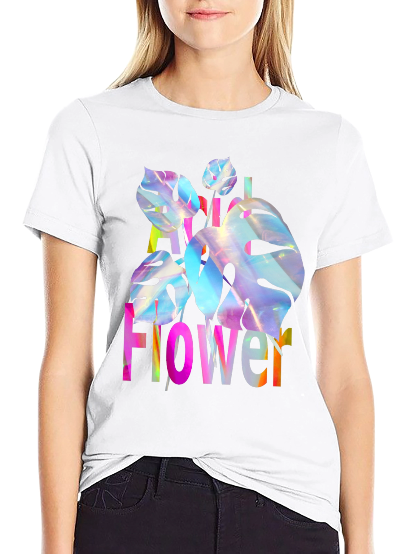 Floral Graphic Print Mens T-Shirt