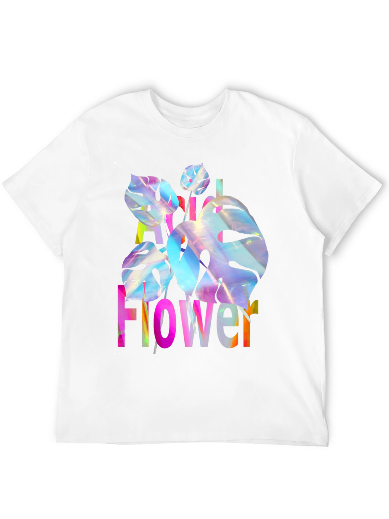 Floral Graphic Print Mens T-Shirt