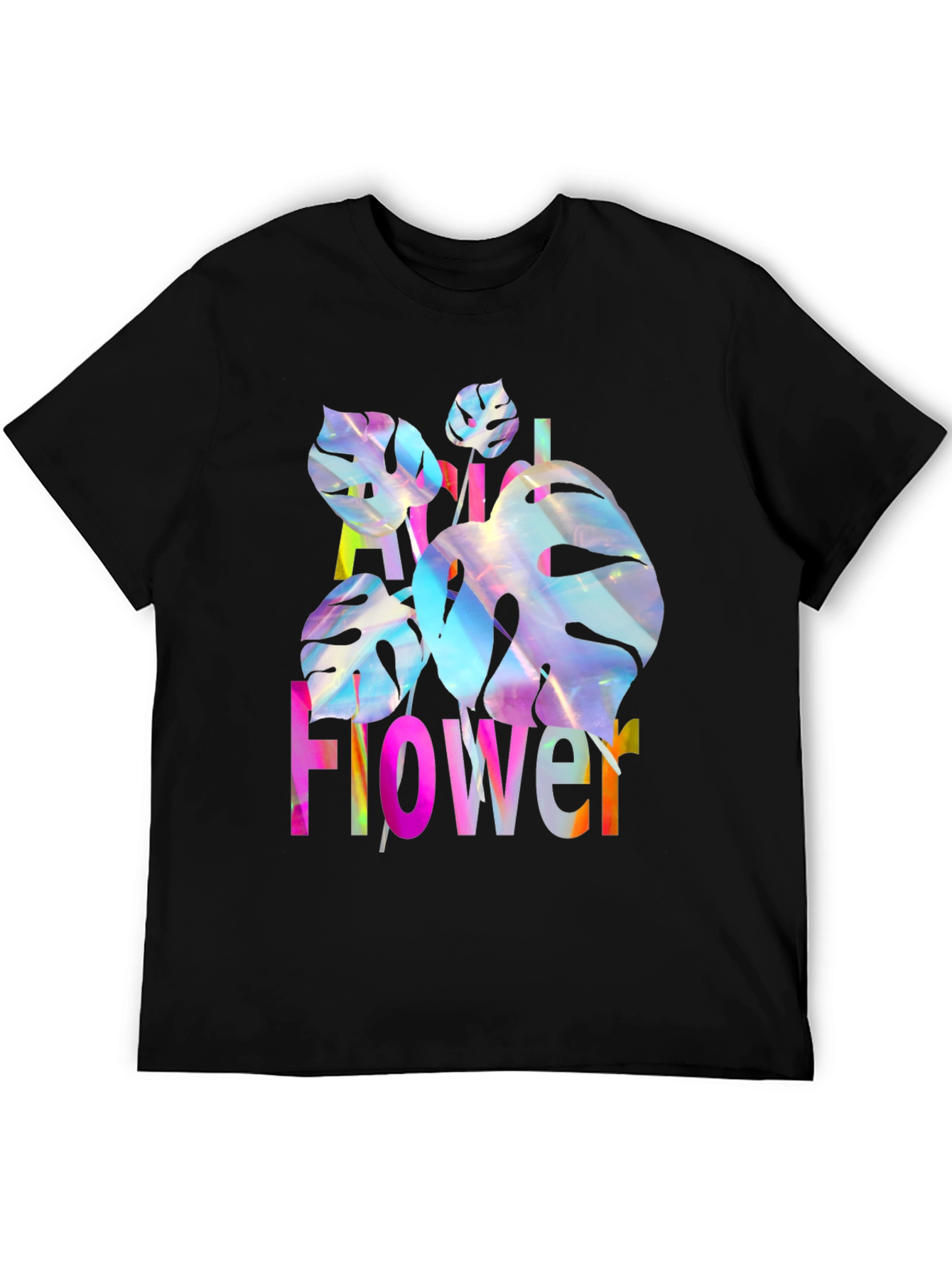 Floral Graphic Print Mens T-Shirt