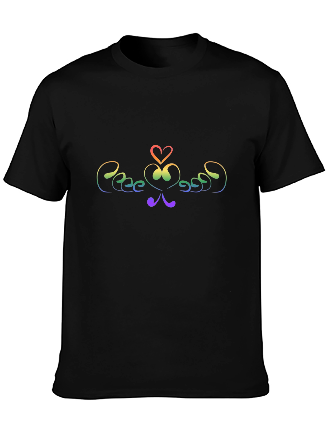 Rainbow Heart Swirl Graphic Tee