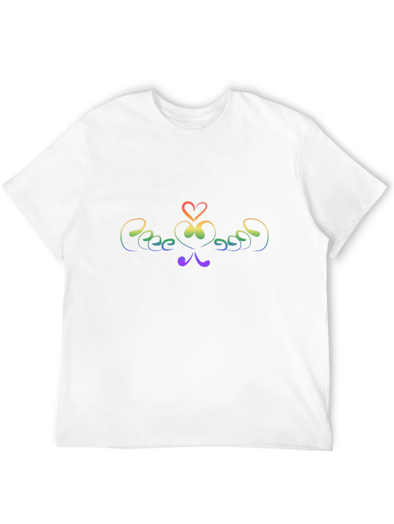 Rainbow Heart Swirl Graphic Tee