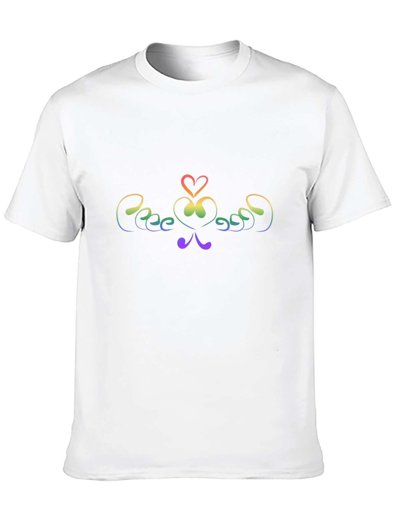 Rainbow Heart Swirl Graphic Tee