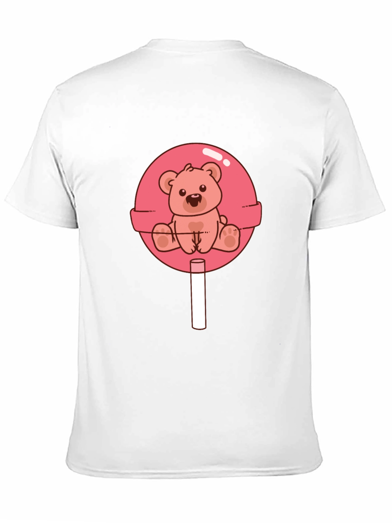Teddy Bear Lollipop Graphic Tee - Black