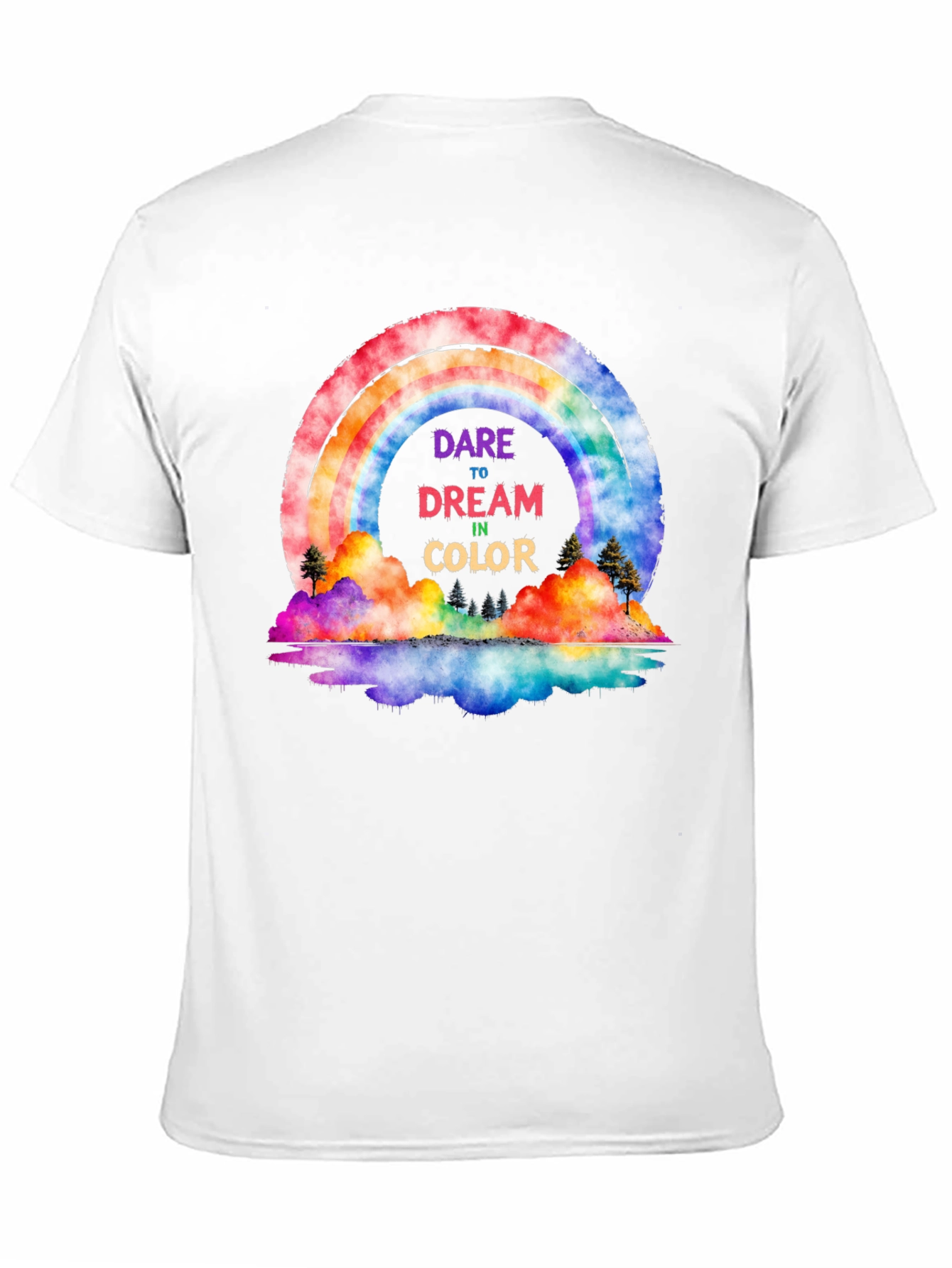 Dare to Dream Rainbow Graphic Tee