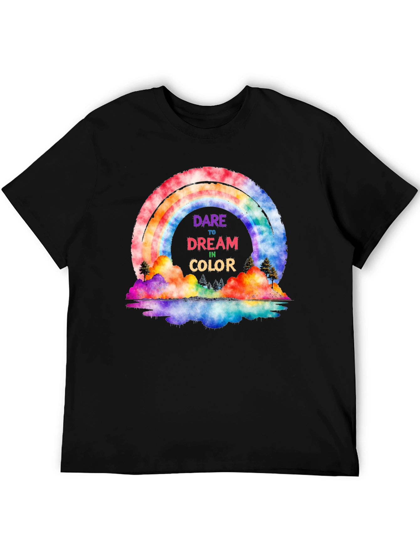 Dare to Dream Rainbow Graphic Tee