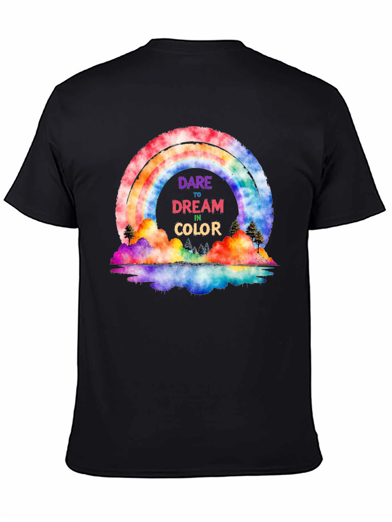 Dare to Dream Rainbow Graphic Tee