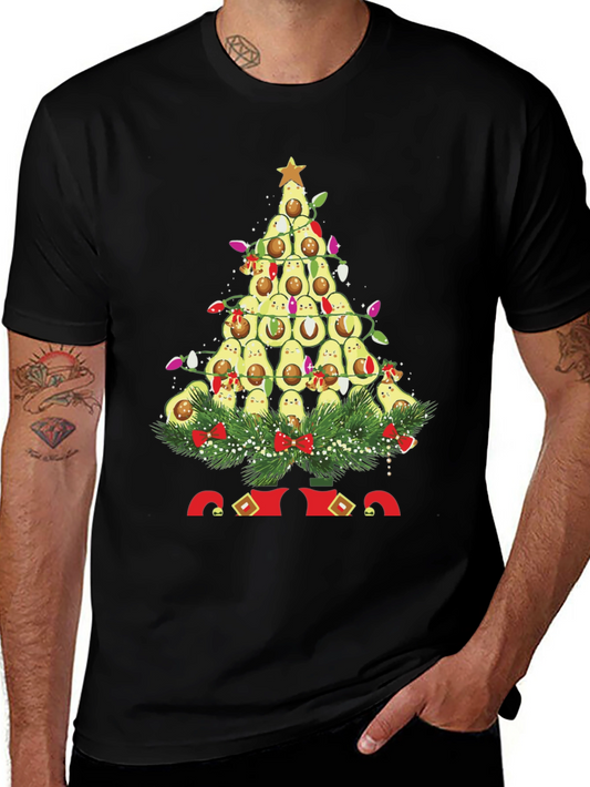 Avocado Christmas Tree Graphic Tee