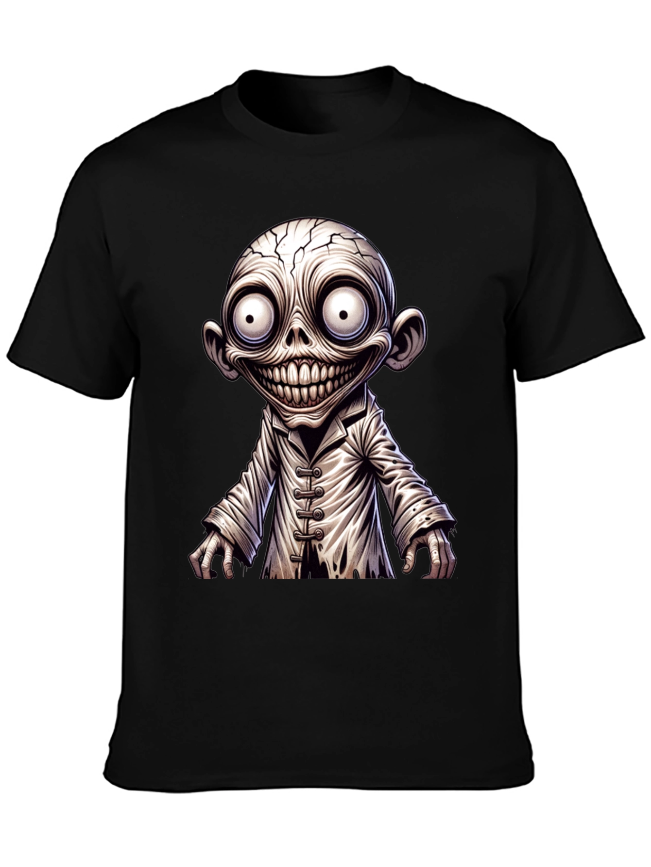 Creepy Cartoon Character Graphic T-Shirt