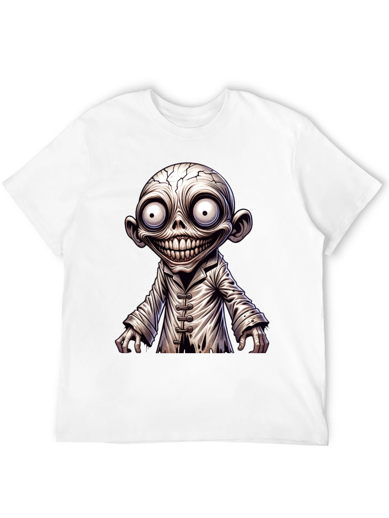 Creepy Cartoon Character Graphic T-Shirt