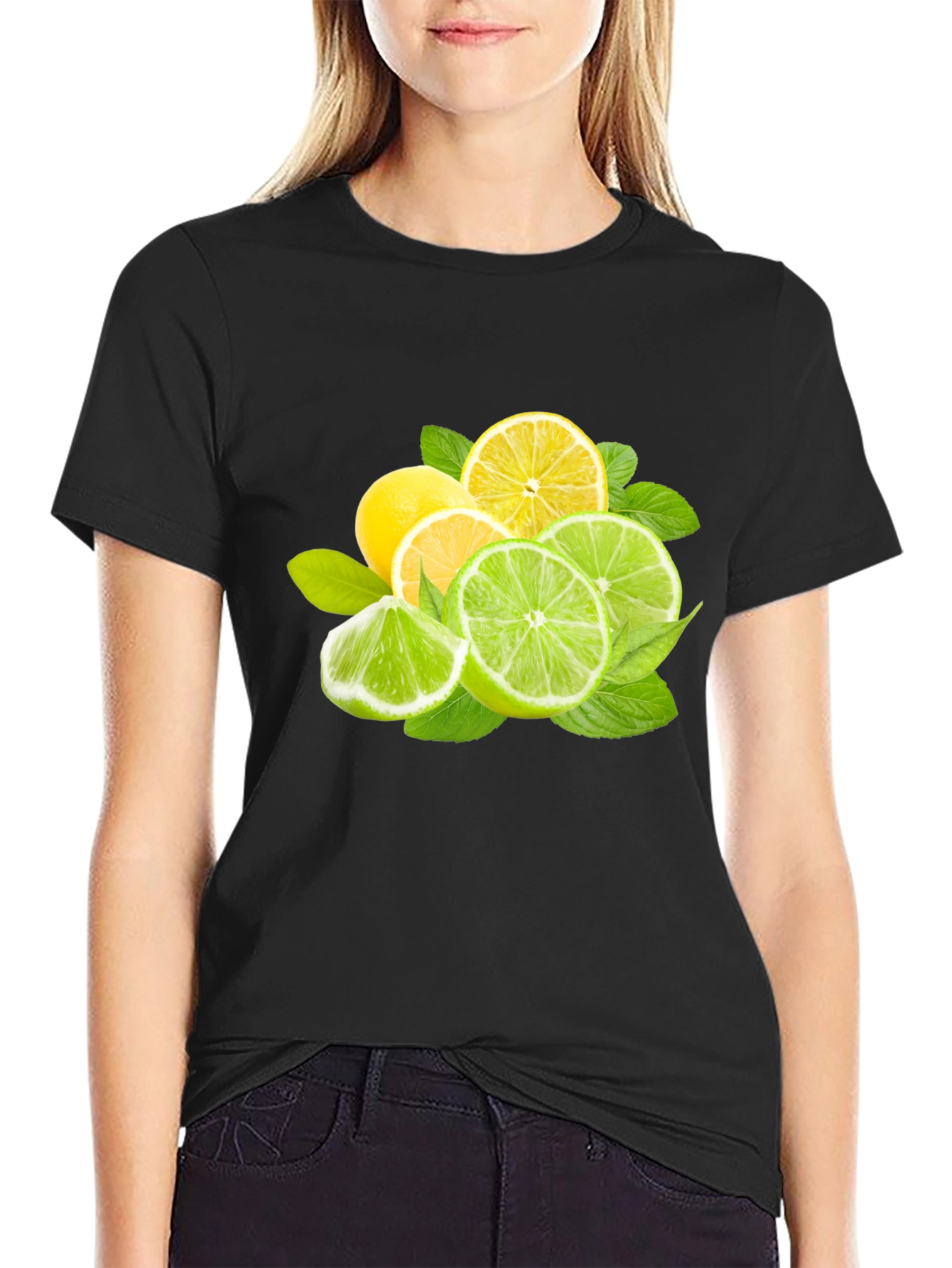 Citrus Fresh Graphic Tee - Black T-Shirt