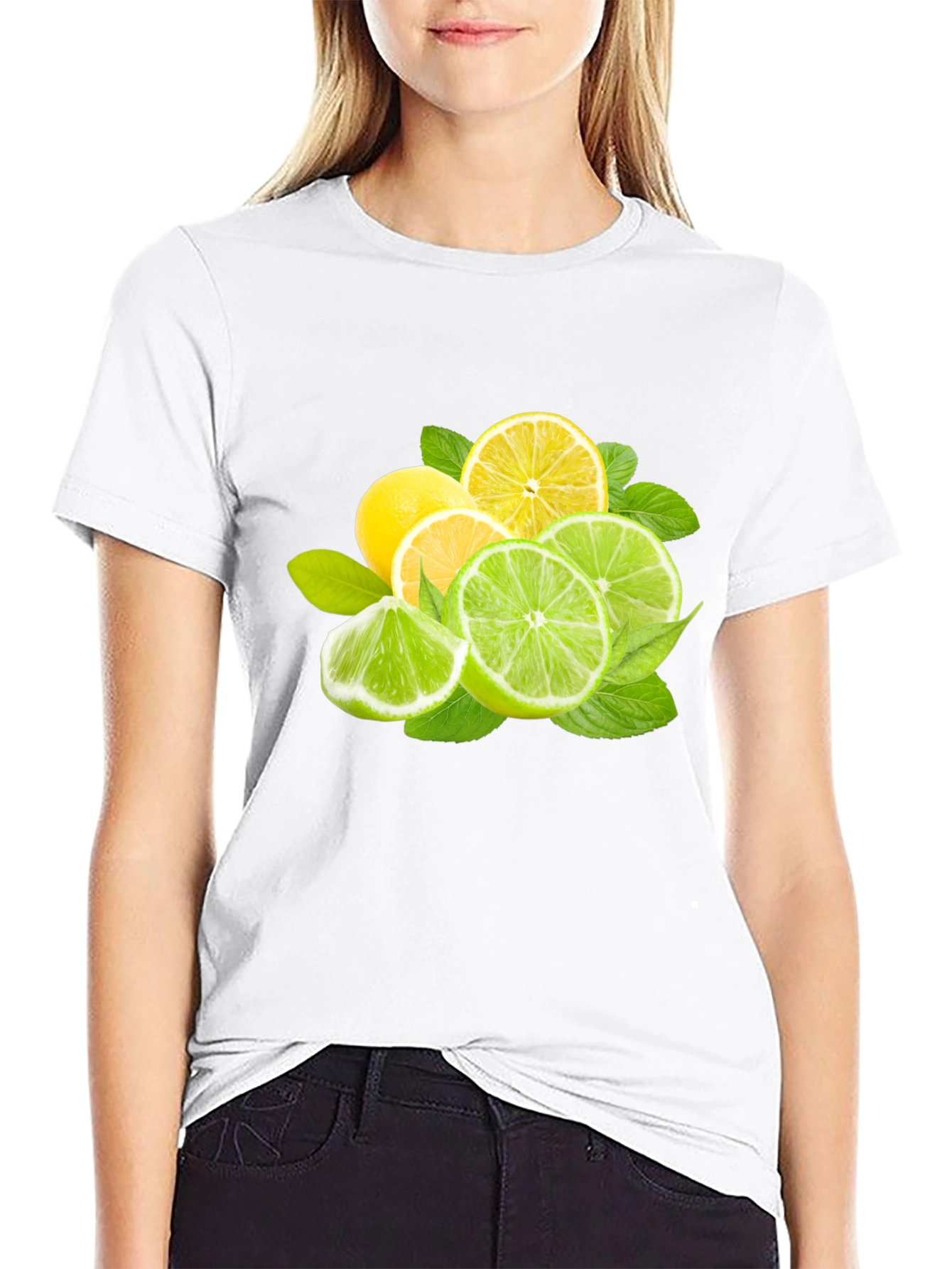 Citrus Fresh Graphic Tee - Black T-Shirt
