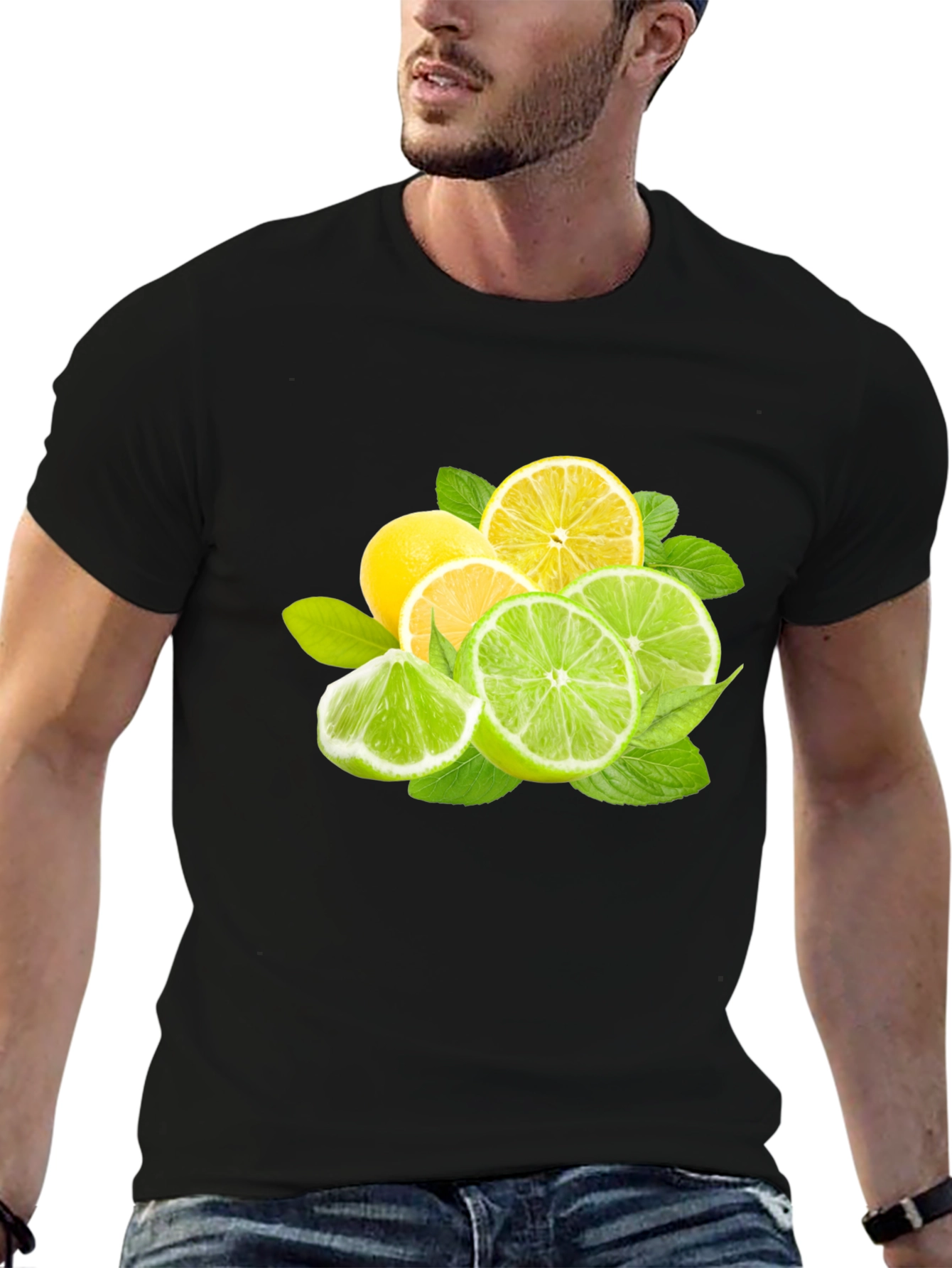 Citrus Fresh Graphic Tee - Black T-Shirt