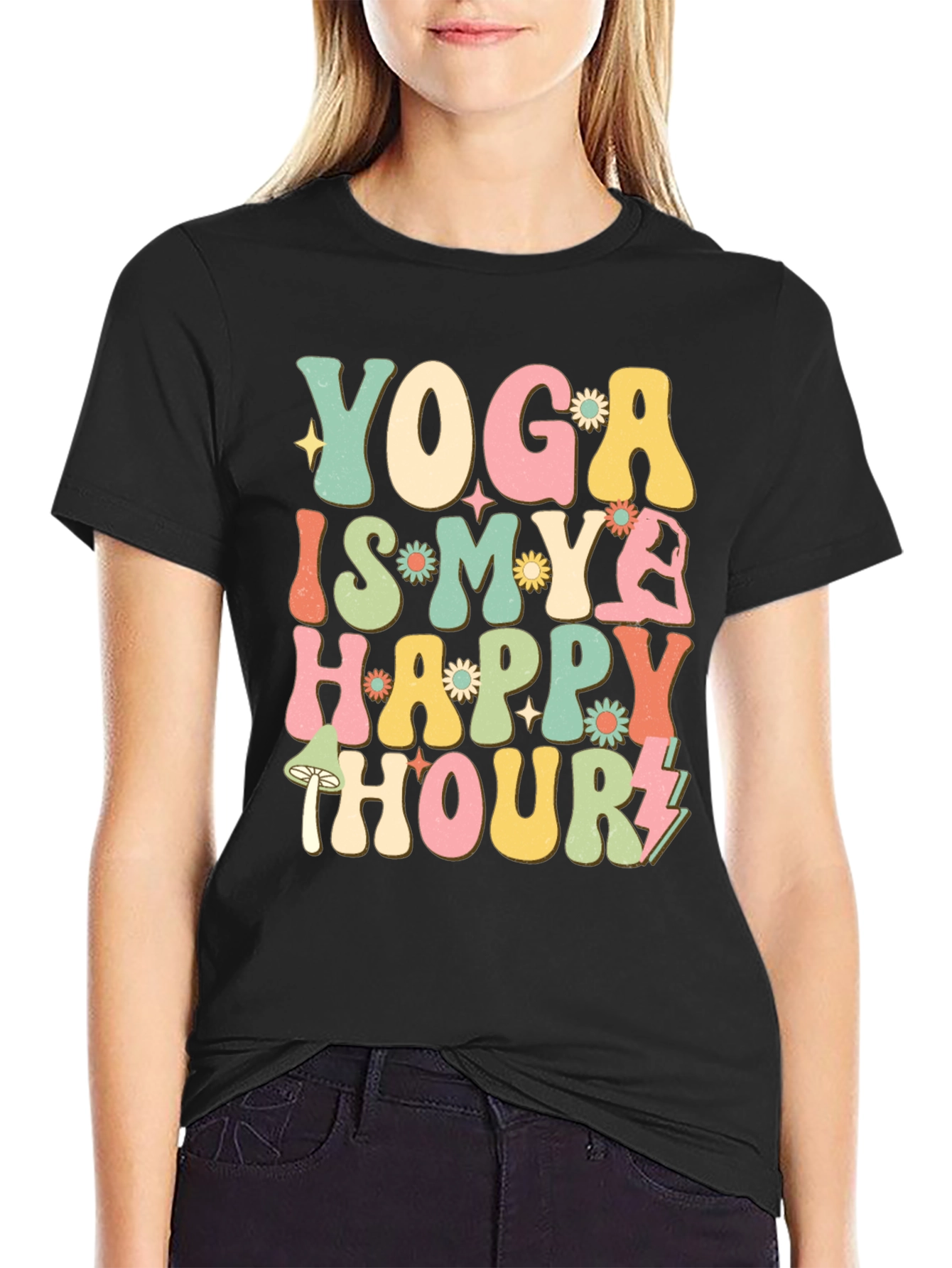 Yoga Happy Hour Graphic Tee