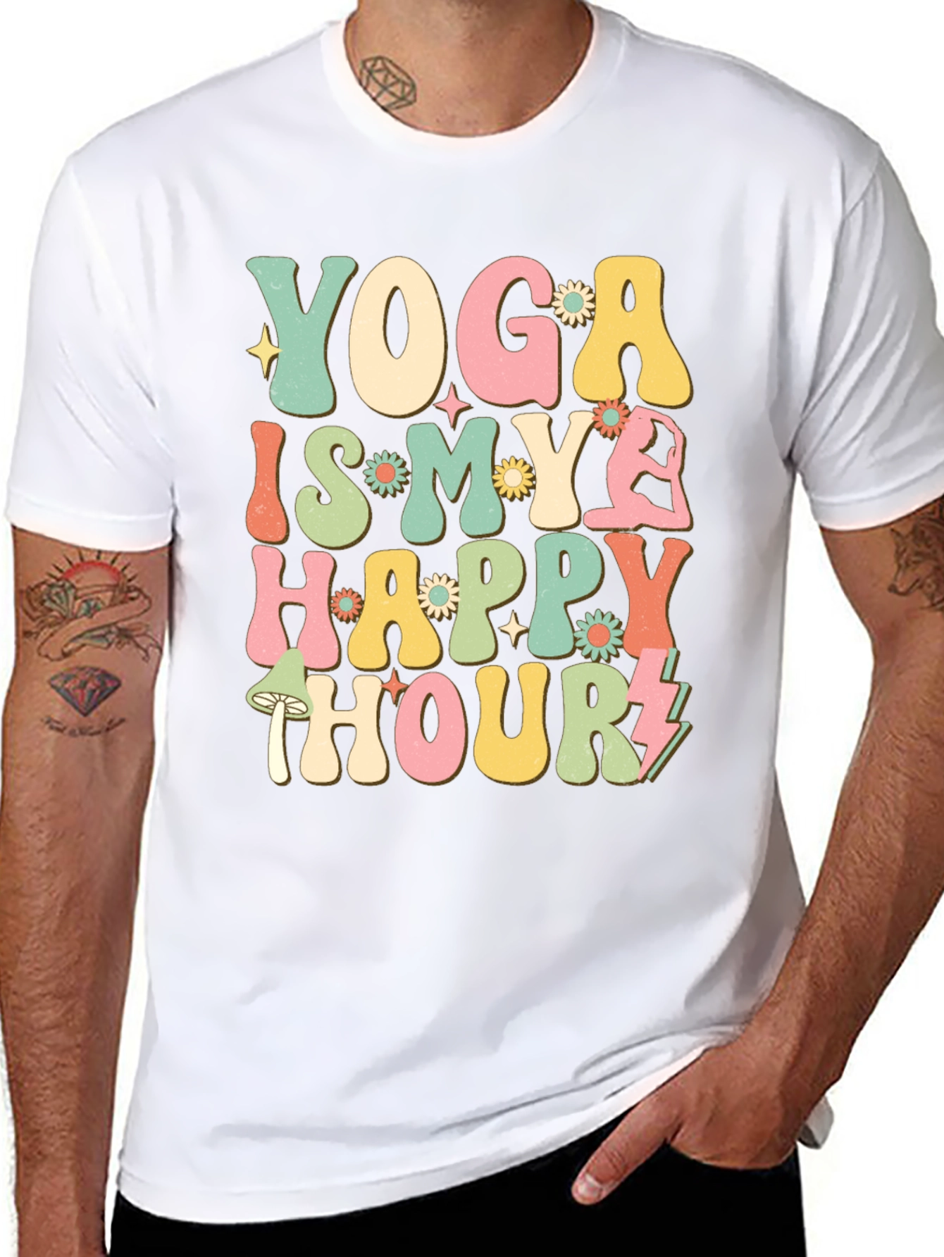 Yoga Happy Hour Graphic Tee