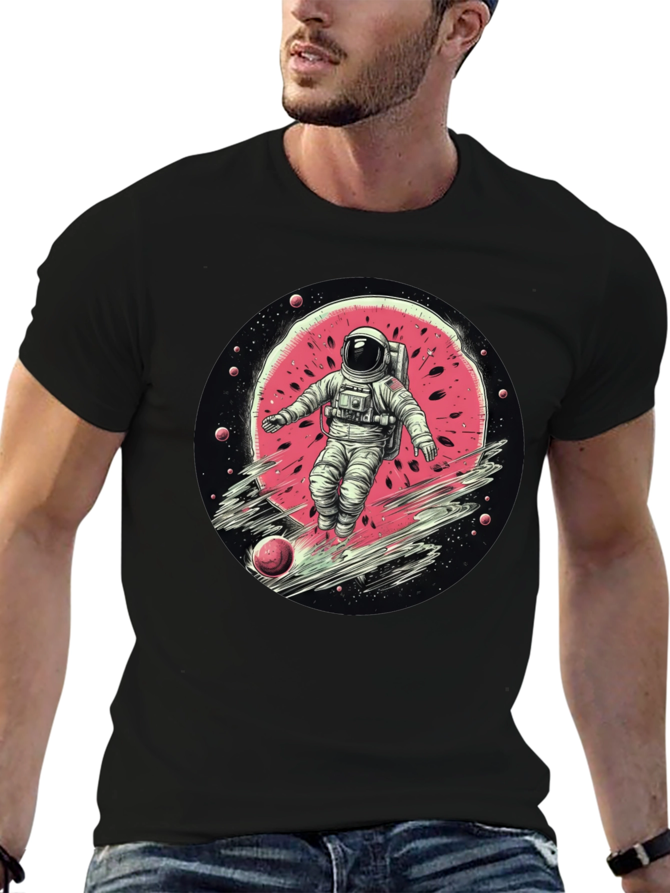 Astronaut Watermelon Graphic Tee