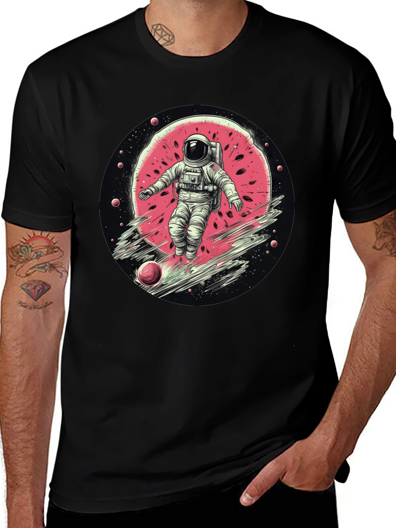 Astronaut Watermelon Graphic Tee