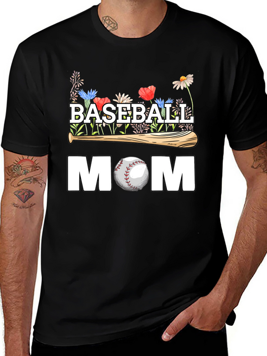 Baseball Mom Floral T-Shirt