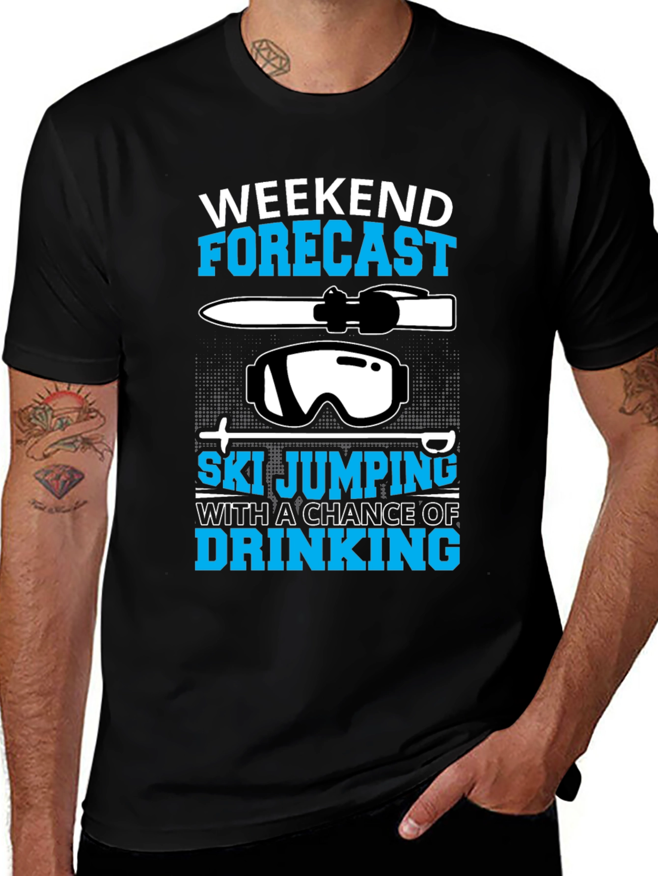 Weekend Forecast Ski Jumping T-Shirt