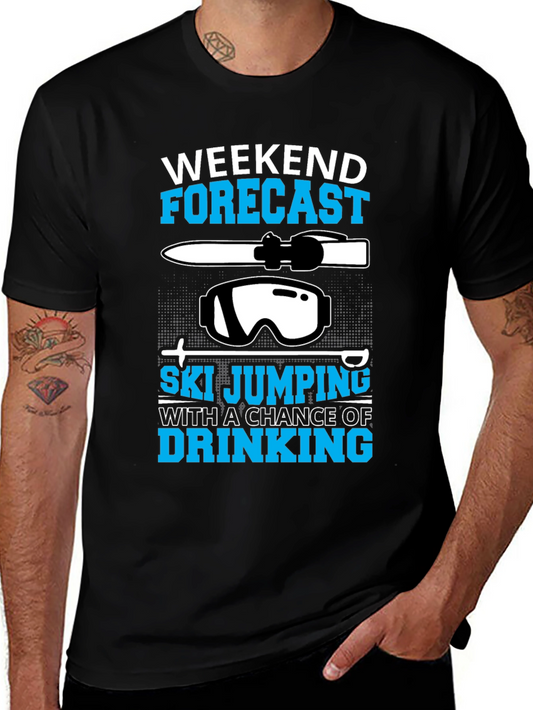 Weekend Forecast Ski Jumping T-Shirt