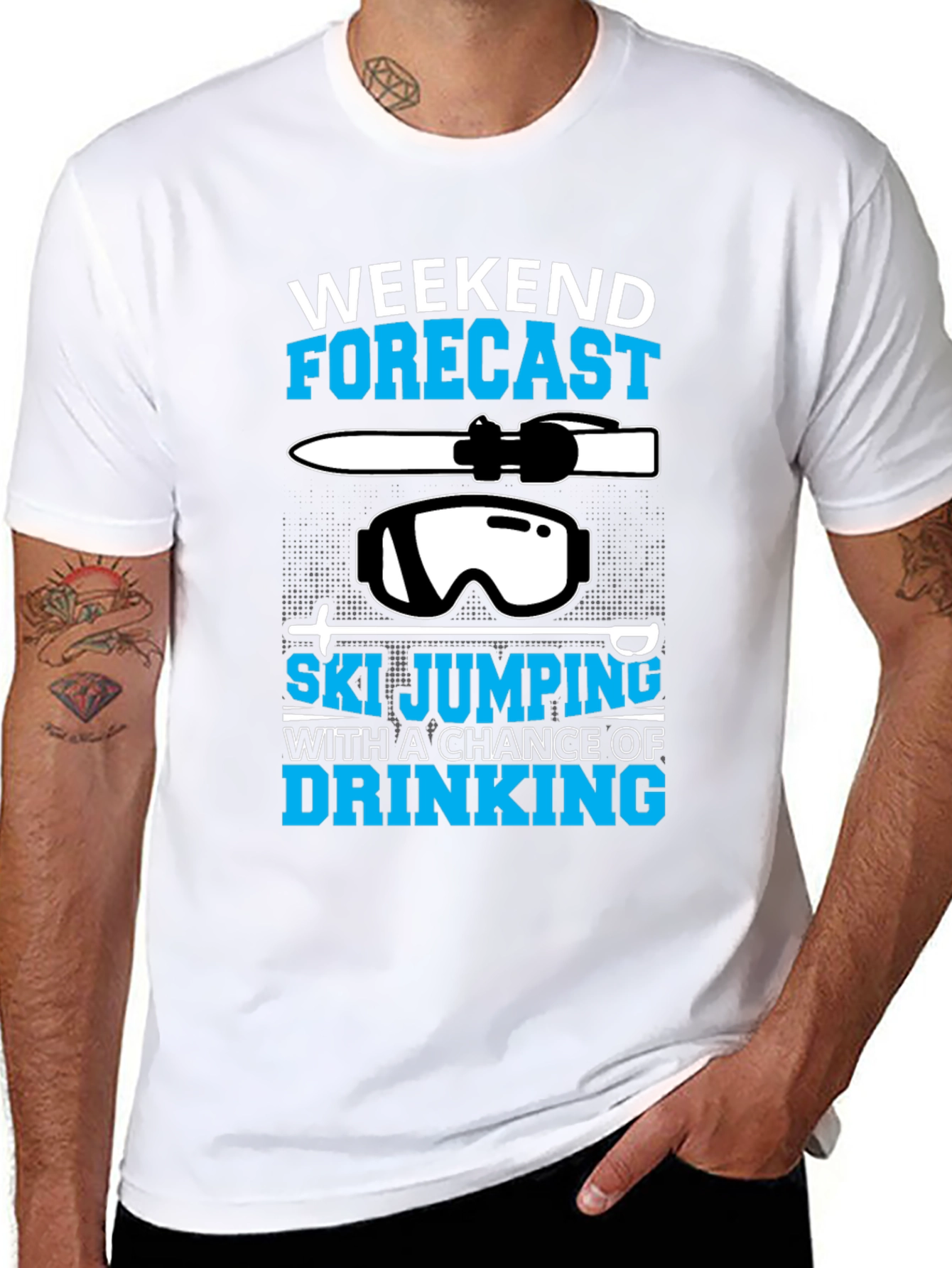Weekend Forecast Ski Jumping T-Shirt