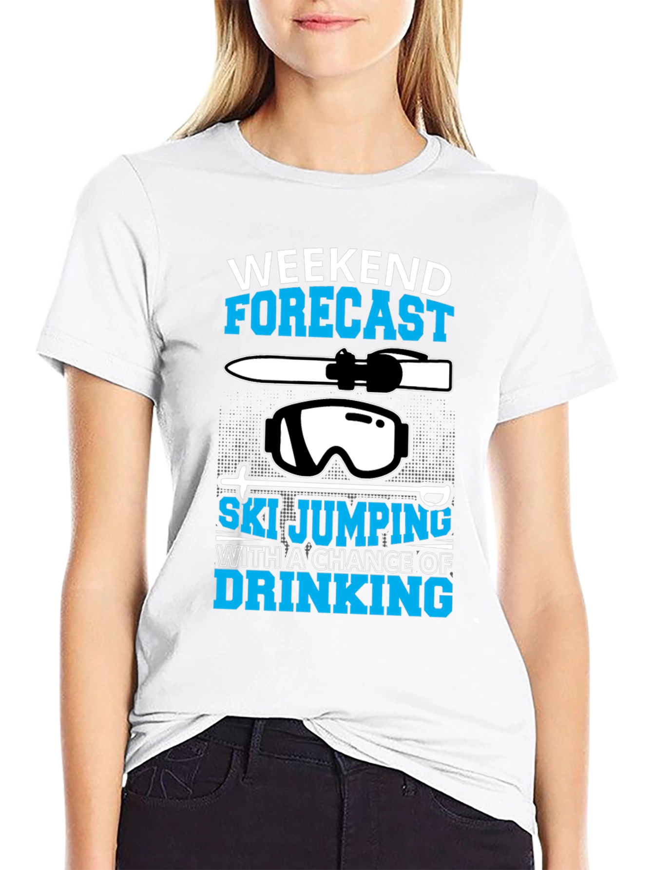 Weekend Forecast Ski Jumping T-Shirt