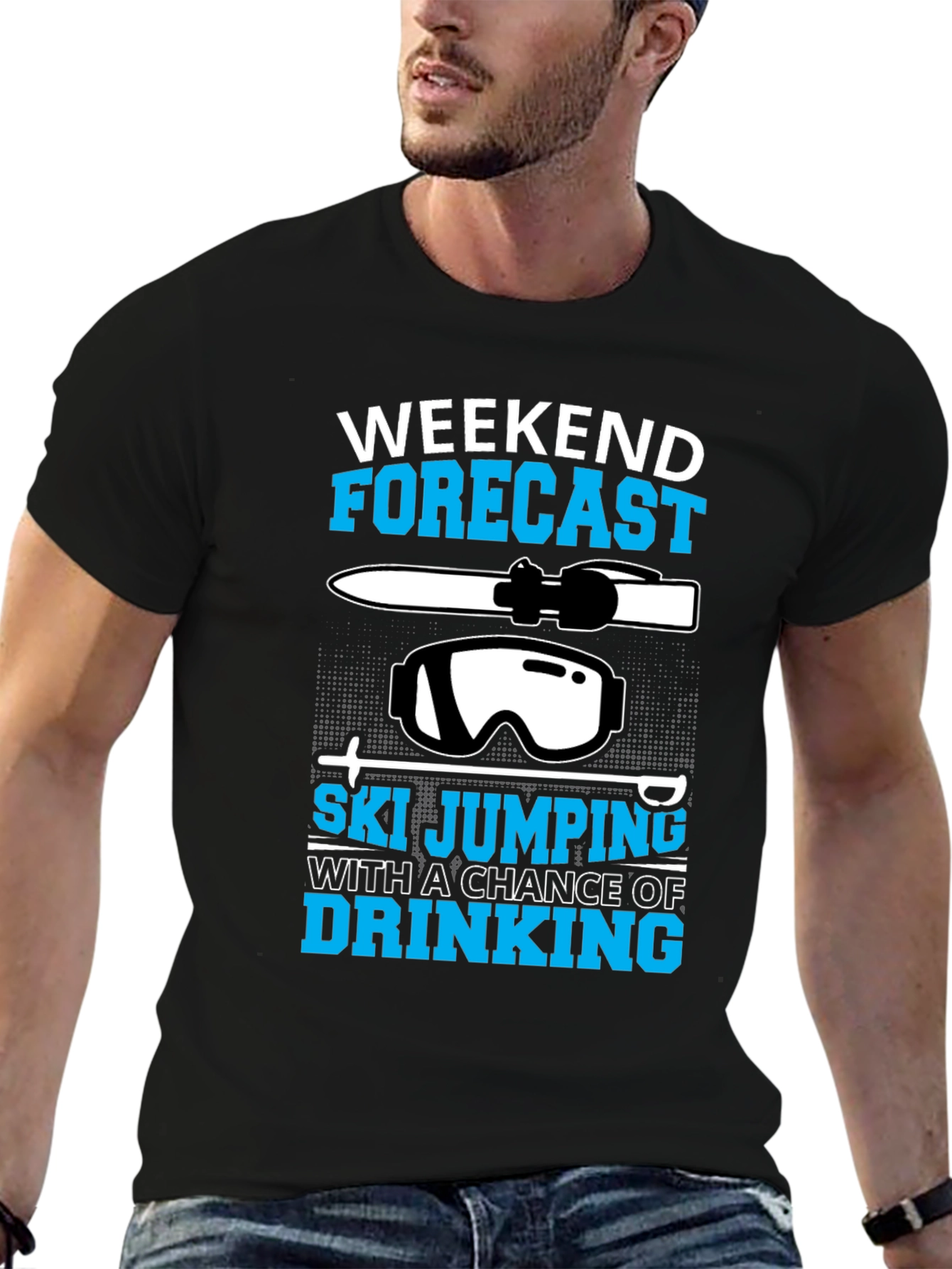 Weekend Forecast Ski Jumping T-Shirt
