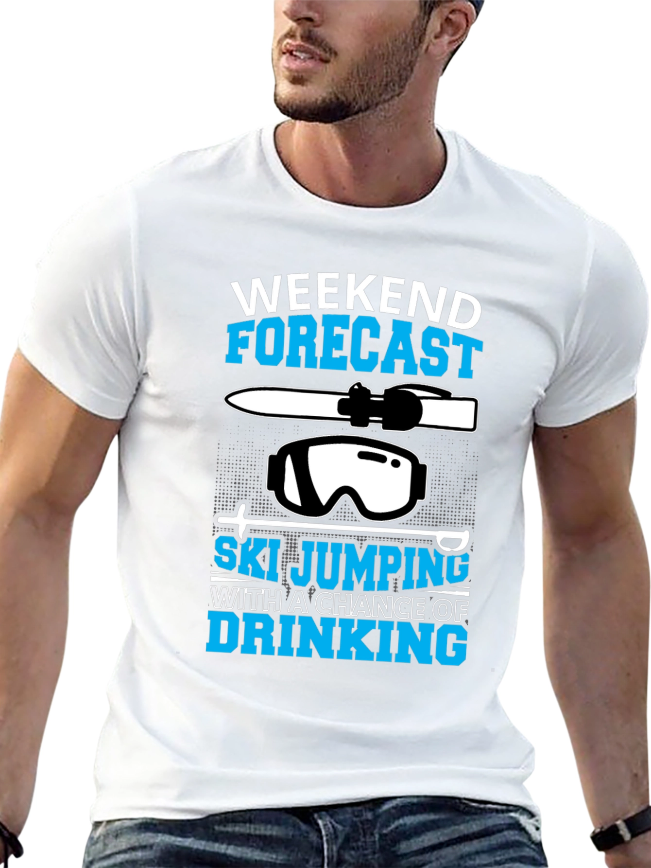 Weekend Forecast Ski Jumping T-Shirt