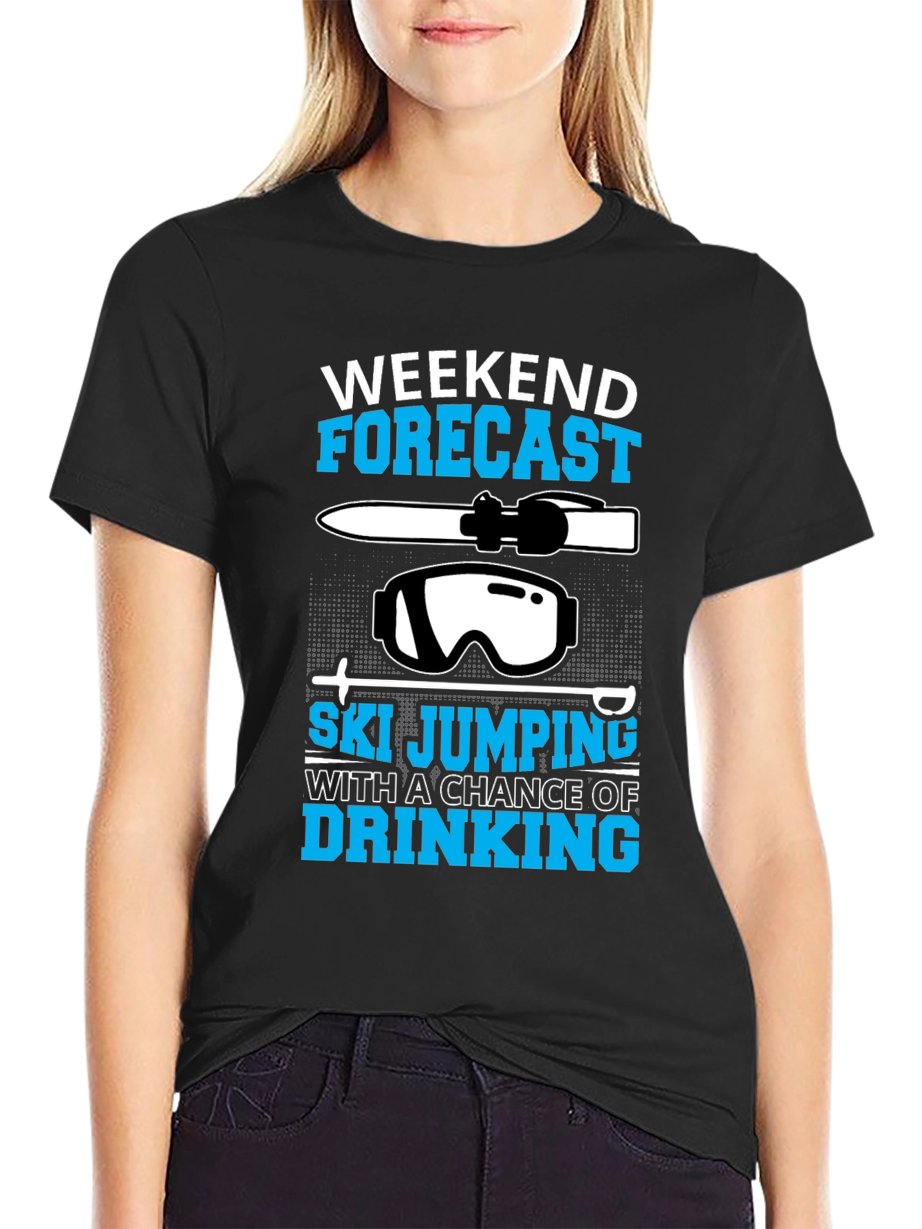 Weekend Forecast Ski Jumping T-Shirt