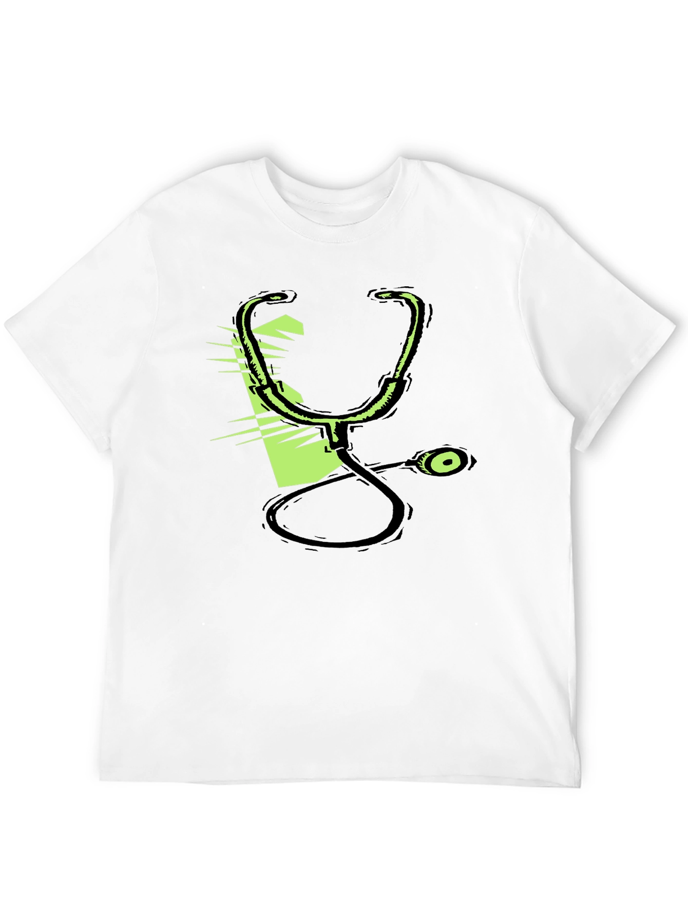 Stethoscope Graphic Black T-Shirt