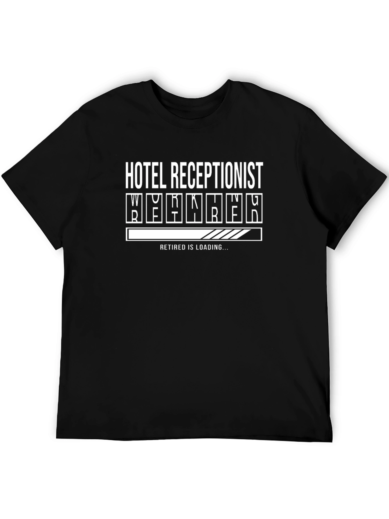 Hotel Receptionist Retirement Loading T-Shirt