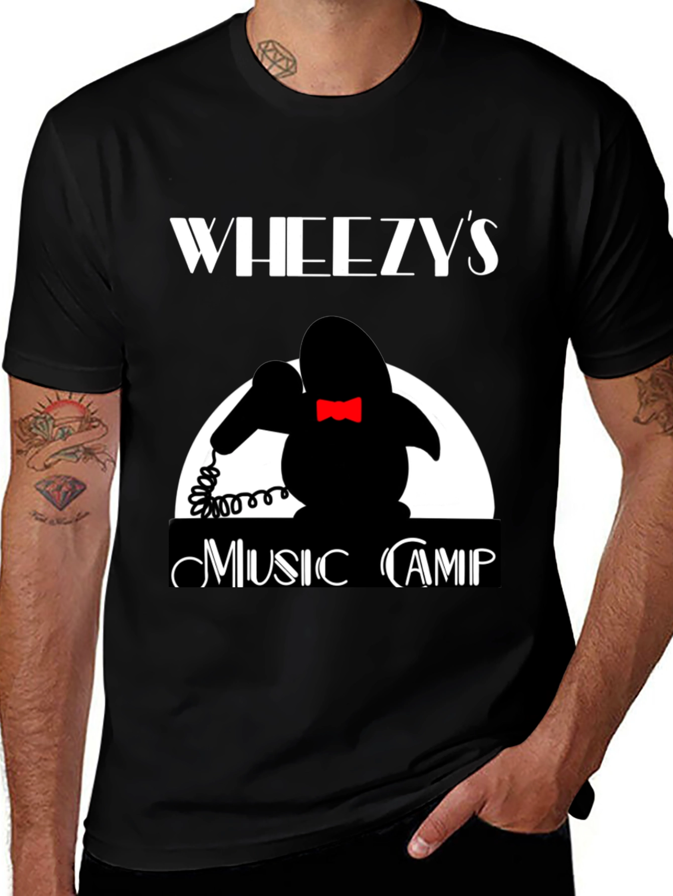 Wheezys Music Camp T-Shirt - Retro Design