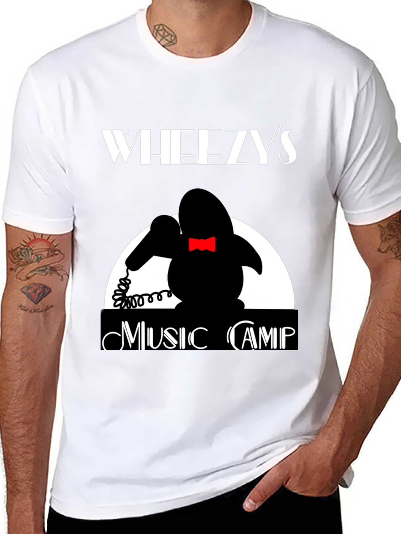Wheezys Music Camp T-Shirt - Retro Design