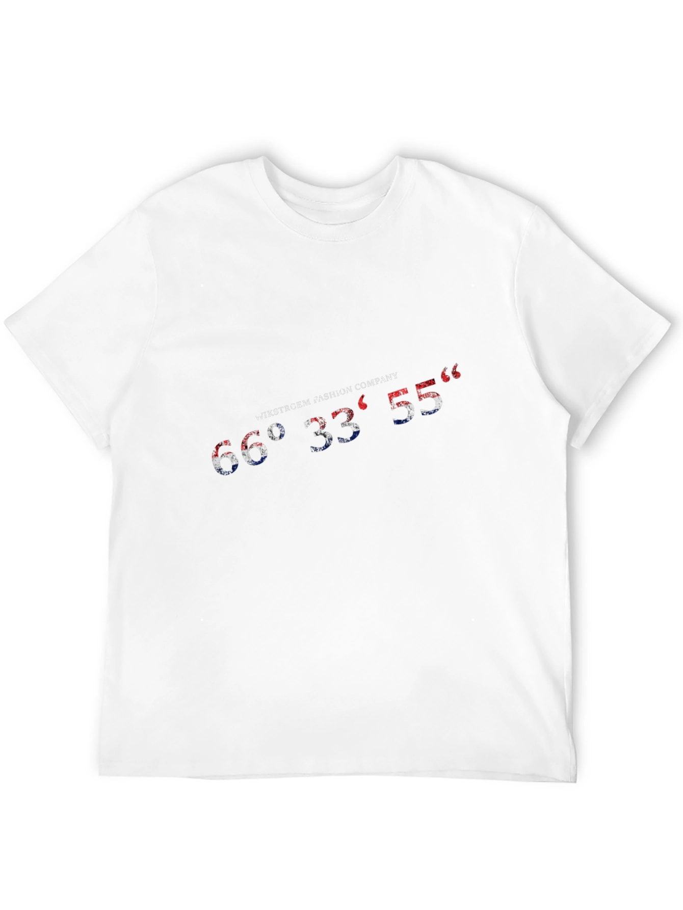 Latitude Longitude Graphic Black T-Shirt